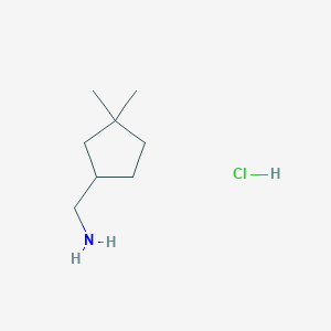 (3,3-Dimethylcyclopentyl)methanamine hydrochloride