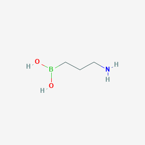 molecular formula C3H10BNO2 B13591989 3-Aminopropylboronic acid CAS No. 2932-98-1