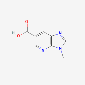 molecular formula C8H7N3O2 B1359199 3-甲基-3H-咪唑并[4,5-b]吡啶-6-羧酸 CAS No. 1138444-24-2