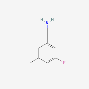 molecular formula C10H14FN B13592001 2-(3-Fluoro-5-methylphenyl)propan-2-amine 