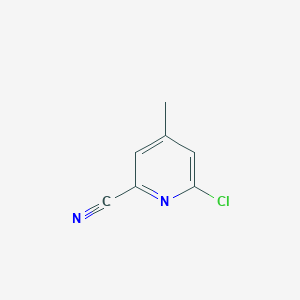 molecular formula C7H5ClN2 B1359202 6-Chloro-4-methylpicolinonitrile CAS No. 209858-74-2