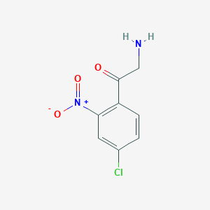 molecular formula C8H7ClN2O3 B13592059 2-Amino-1-(4-chloro-2-nitrophenyl)ethan-1-one 
