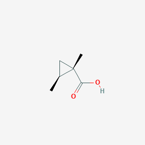molecular formula C6H10O2 B13592075 (1S,2S)-1,2-dimethylcyclopropane-1-carboxylicacid 