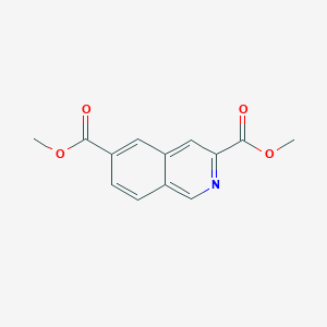 molecular formula C13H11NO4 B13592077 3,6-Dimethyl isoquinoline-3,6-dicarboxylate 
