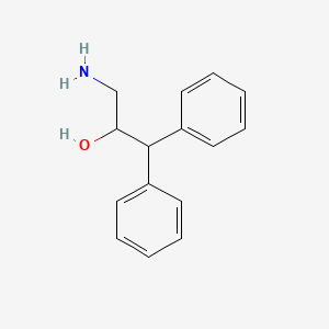 molecular formula C15H17NO B13592105 3-Amino-1,1-diphenylpropan-2-ol 