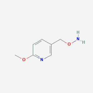 molecular formula C7H10N2O2 B13592157 O-[(6-Methoxy-3-pyridyl)methyl]hydroxylamine 