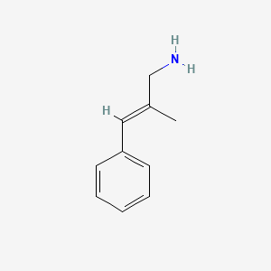 molecular formula C10H13N B13592209 2-Methyl-3-phenylprop-2-en-1-amine 