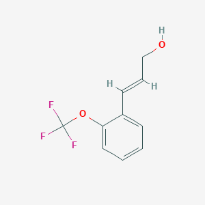 molecular formula C10H9F3O2 B13592215 3-(2-(Trifluoromethoxy)phenyl)prop-2-en-1-ol 