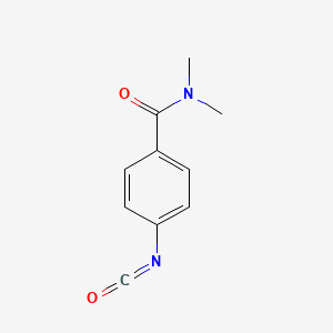 molecular formula C10H10N2O2 B13592221 4-isocyanato-N,N-dimethylbenzamide 