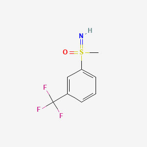 molecular formula C8H8F3NOS B13592228 Imino(methyl)(3-(trifluoromethyl)phenyl)-l6-sulfanone 