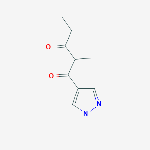 2-methyl-1-(1-methyl-1H-pyrazol-4-yl)pentane-1,3-dione
