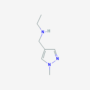 molecular formula C7H13N3 B1359225 N-[(1-Methyl-1H-pyrazol-4-yl)methyl]ethanamine CAS No. 949095-17-4