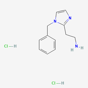 molecular formula C12H17Cl2N3 B13592254 2-(1-benzyl-1H-imidazol-2-yl)ethan-1-amine dihydrochloride 