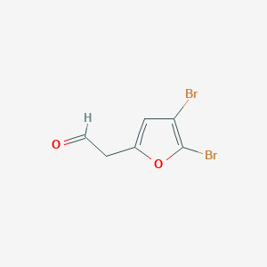 molecular formula C6H4Br2O2 B13592258 2-(4,5-Dibromofuran-2-yl)acetaldehyde 