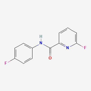 molecular formula C12H8F2N2O B13592283 6-fluoro-N-(4-fluorophenyl)pyridine-2-carboxamide 