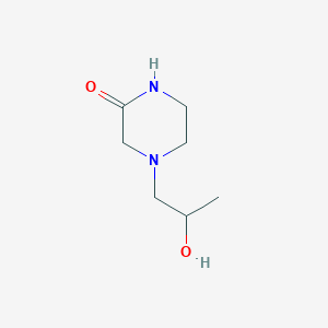B135923 4-(2-Hydroxypropyl)piperazin-2-one CAS No. 137066-46-7