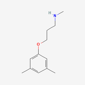 molecular formula C12H19NO B1359240 3-(3,5-Dimethylphenoxy)-N-methylpropan-1-amine CAS No. 915921-52-7