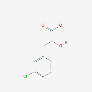 molecular formula C10H11ClO3 B13592463 Methyl 3-(3-chlorophenyl)-2-hydroxypropanoate 