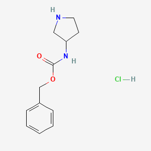 molecular formula C12H17ClN2O2 B1359247 Benzyl pyrrolidin-3-ylcarbamate hydrochloride CAS No. 553672-38-1