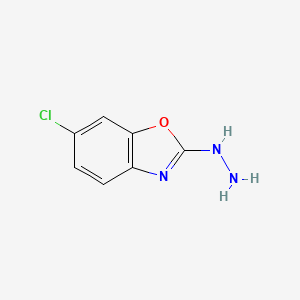 molecular formula C7H6ClN3O B1359249 6-Chloro-2-hydrazino-1,3-benzoxazole CAS No. 912773-31-0