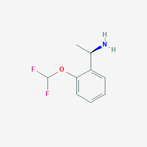 molecular formula C9H11F2NO B13592501 (R)-1-(2-(Difluoromethoxy)phenyl)ethan-1-amine 