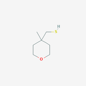 molecular formula C7H14OS B13592516 (4-Methyloxan-4-yl)methanethiol 