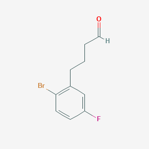 molecular formula C10H10BrFO B13592518 4-(2-Bromo-5-fluorophenyl)butanal 