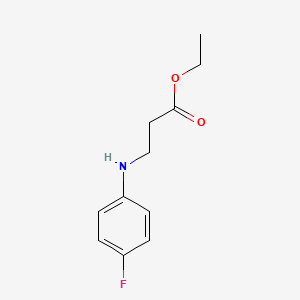 molecular formula C11H14FNO2 B1359252 Ethyl 3-[(4-fluorophenyl)amino]propanoate CAS No. 887574-32-5