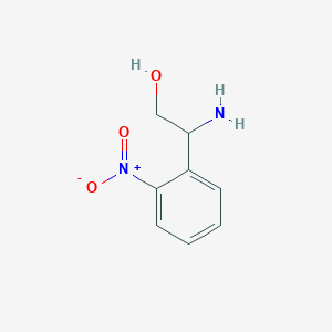 molecular formula C8H10N2O3 B13592529 2-Amino-2-(2-nitrophenyl)ethan-1-ol 