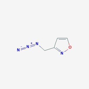 molecular formula C4H4N4O B13592531 3-(Azidomethyl)-1,2-oxazole 