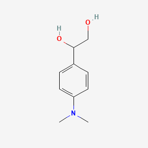 molecular formula C10H15NO2 B13592546 1-(4-(Dimethylamino)phenyl)ethane-1,2-diol 
