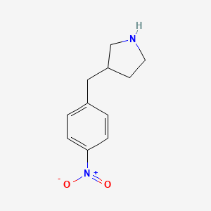 molecular formula C11H14N2O2 B13592554 4-(4-Nitro-benzyl)-pyrrolidine 