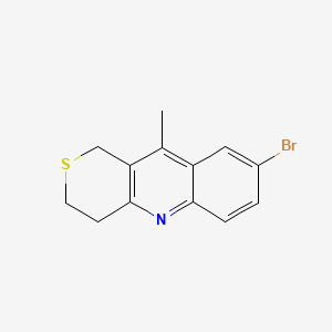 molecular formula C13H12BrNS B13592581 8-bromo-10-methyl-1H,3H,4H-thiopyrano[4,3-b]quinoline 