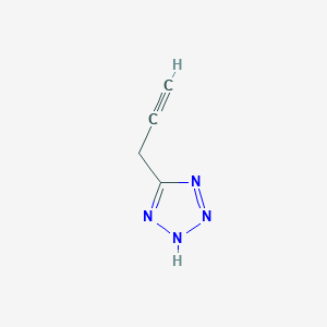 molecular formula C4H4N4 B13592583 Propargyltetrazole 