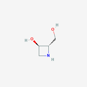 molecular formula C4H9NO2 B13592601 (2S,3R)-2-(hydroxymethyl)azetidin-3-ol 