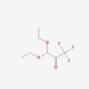 molecular formula C7H11F3O3 B13592620 3,3-Diethoxy-1,1,1-trifluoropropan-2-one 