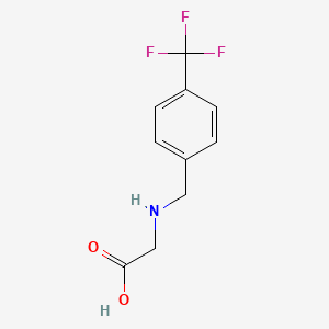 molecular formula C10H10F3NO2 B13592632 Glycine, N-[[4-(trifluoromethyl)phenyl]methyl]- 