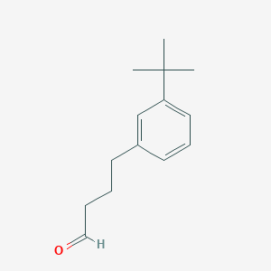 molecular formula C14H20O B13592663 4-(3-Tert-butylphenyl)butanal CAS No. 62518-68-7