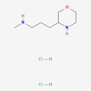 molecular formula C8H20Cl2N2O B13592718 Methyl[3-(morpholin-3-yl)propyl]aminedihydrochloride 