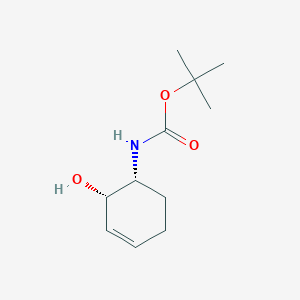 molecular formula C11H19NO3 B13592730 Rel-tert-butyl ((1R,2S)-2-hydroxycyclohex-3-en-1-yl)carbamate 