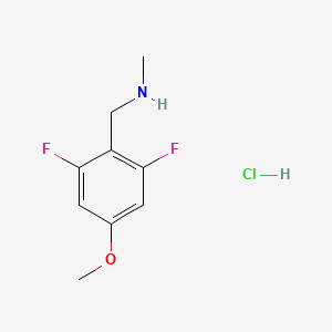 molecular formula C9H12ClF2NO B13592743 [(2,6-Difluoro-4-methoxyphenyl)methyl](methyl)aminehydrochloride 
