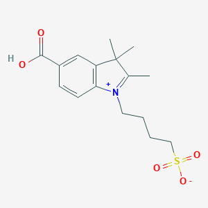 molecular formula C16H21NO5S B135928 5-Carboxy-1-(4-sulfobutyl)-2,3,3-trimethyl-3H-indolium CAS No. 852818-04-3