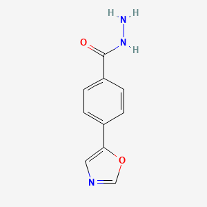 molecular formula C10H9N3O2 B1359281 4-(5-恶唑基)苯甲酰肼 CAS No. 886362-14-7