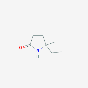 molecular formula C7H13NO B13592814 5-Ethyl-5-methylpyrrolidin-2-one 