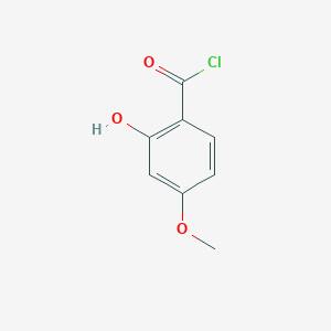 molecular formula C8H7ClO3 B1359283 2-Hydroxy-4-methoxybenzoyl chloride CAS No. 15198-08-0
