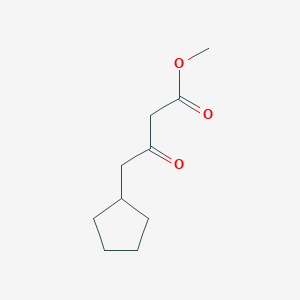 molecular formula C10H16O3 B13592844 Methyl 4-cyclopentyl-3-oxobutanoate 