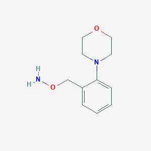 molecular formula C11H16N2O2 B13592856 4-[2-[(Aminooxy)methyl]phenyl]morpholine 