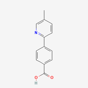 molecular formula C13H11NO2 B1359286 4-(5-Methylpyridin-2-yl)benzoic acid CAS No. 845826-92-8