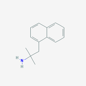 molecular formula C14H17N B13592886 2-Methyl-1-(naphthalen-1-YL)propan-2-amine 