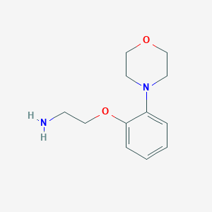 molecular formula C12H18N2O2 B13592893 2-(2-Morpholinophenoxy)ethan-1-amine 